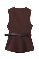 Urban Sleeveless Blazer & Pants Set