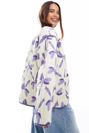 Steppjacke mit Schleifenmuster