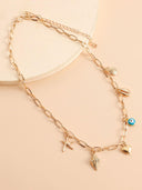 Spiral Shell Seastar Necklace