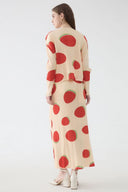 Schmal geschnittenes bedrucktes Langarm Rock Set