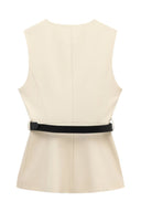 Urban Sleeveless Blazer & Pants Set