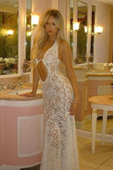 Romance Sheer Lace Maxi Dress