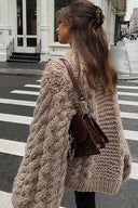 Sweater med Klokkeærmer