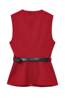 Urban Sleeveless Blazer & Pants Set
