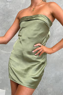 Vestido Mini Gisele - Verde-oliva