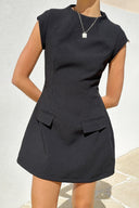 Thea Minikleid - Schwarz