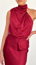 Vestito lungo Esther - Vino