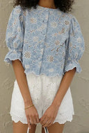 Blusa elegante ricamata