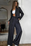 Ensemble pantalon de bureau uni automne-hiver