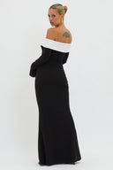 Vestito Maxi in Maglia Aeris con Spalle Scoperte
