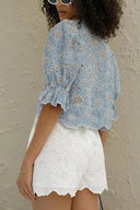 Blusa elegante ricamata