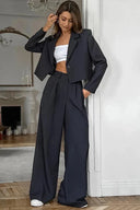 Ensemble pantalon de bureau uni automne-hiver