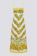 Φόρεμα Maxi Tristane Spaghetti Floral σε Κίτρινο
