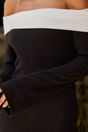Vestito Maxi in Maglia Aeris con Spalle Scoperte