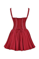 Robe mini bouffante corset en dentelle Agnes