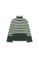 Rullekrave Stribet Sweater
