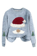 Locker sitzender Weihnachtlicher Strickpullover