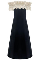 Bonnie Off-shoulder Maxi-jurk met Ruches