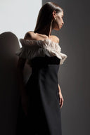 Bonnie Off-shoulder Maxi-jurk met Ruches