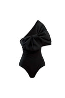 Costume intero con fiocco bianco e nero set