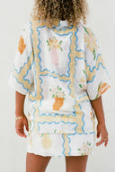 Conjunto de falda estampada irregular