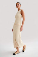 Abito Maxi Senza Maniche Claire in Maglia