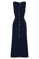 Abito Maxi Senza Maniche Claire in Maglia