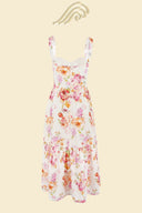 Cottie Printet Flare Midi Kjole