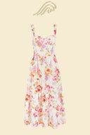 Cottie Printet Flare Midi Kjole