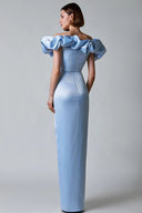 Crystal Off-Shoulder Maxi Slids Kjole