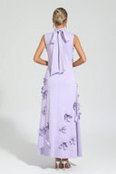 Ethel Flower Embellished Sleeveless Maxi Dress