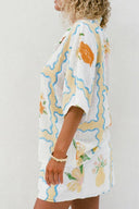 Conjunto de falda estampada irregular