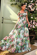 Dinah Maxikleid mit Print und Trägern