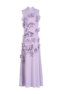 Ethel Flower Embellished Sleeveless Maxi Dress
