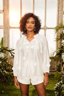 Blusa Ella Floral com Decote em V