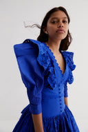 Vestido Mini Elma Bordado con Volantes