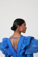 Vestido Mini Elma Bordado con Volantes