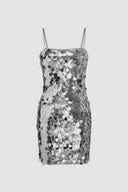 Robe courte Erica à sequins et chaîne métallique