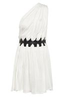 Vestido Mini Gemma com Cinto e Um Ombro Só