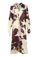 Origami Print Kimono Kleid