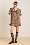 Leopardenmuster Minikleid