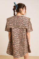 Leopardenmuster Minikleid