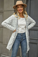 Pate Strickjacke mit Taschen - Grau