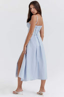 Helen Besticktes Spitzen Korsett Midikleid