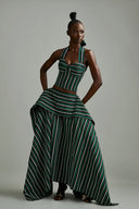Conjunto de Saia Maxi em Camadas
