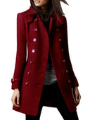 Cappotto di lana donna per autunno e inverno