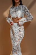 Komplet Lena Floral Hollow Out