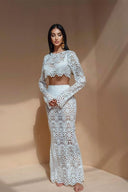 Komplet Lena Floral Hollow Out