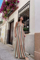 Vestido Maxi de Croché Lydia Halterneck