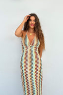 Vestido Maxi de Croché Lydia Halterneck